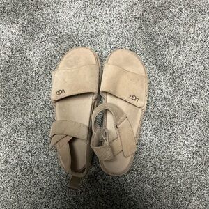 UGG Beige Open-Toe Sandals